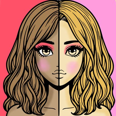 realistic girl split