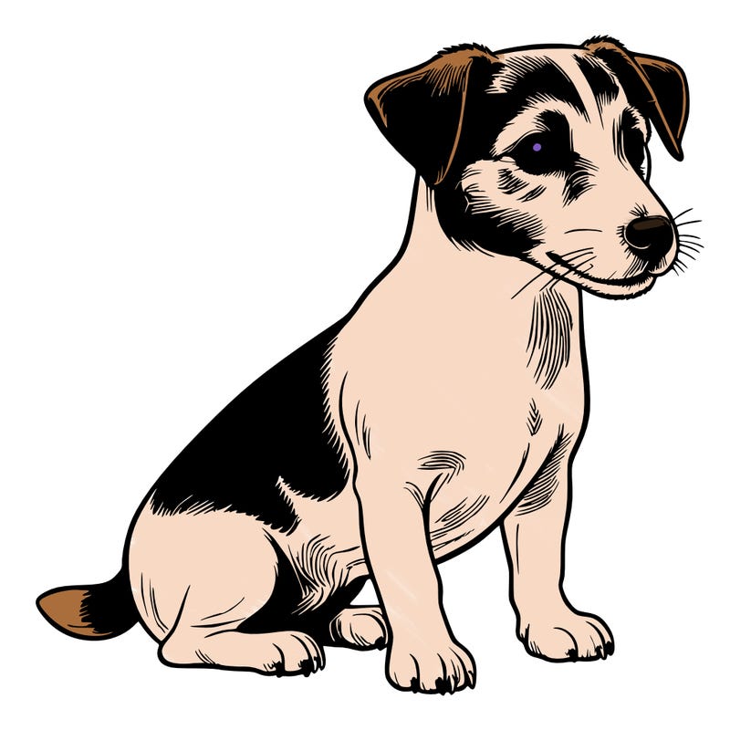 realistic jack russel dog