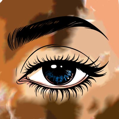 eye closed realistic