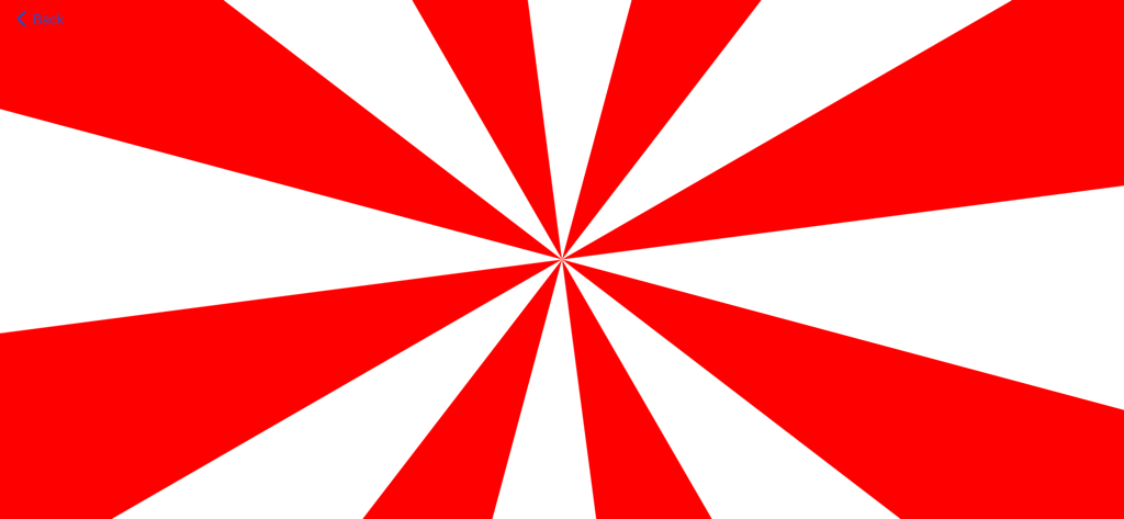 Brain Tool Kit - A red and white radial starburst pattern used for optokinetic stimulation and eye movement therapy.