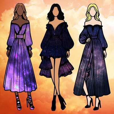 fashion models dresses