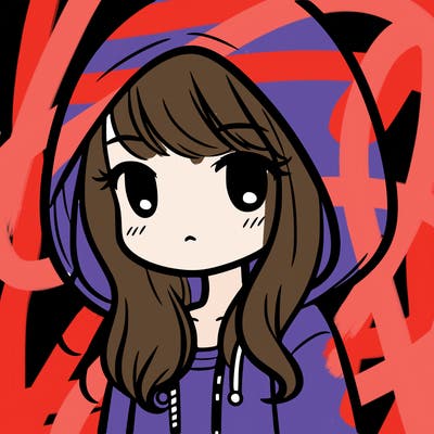 girl with hoodie