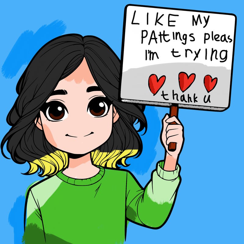 realistic girl holding up a sign