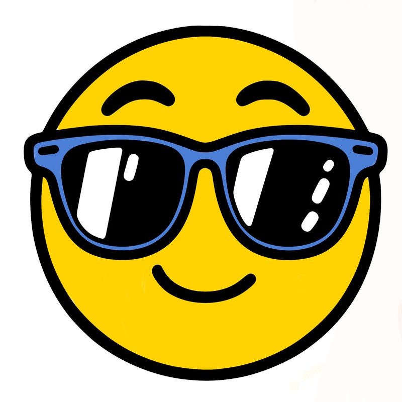 emoji with sunglasses