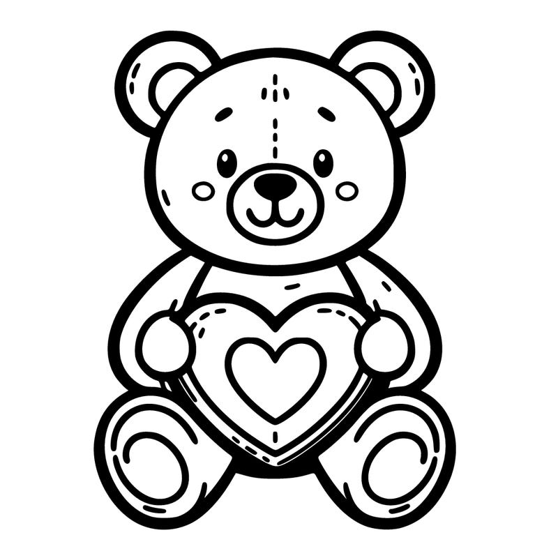 valentines teddy bear or heart
