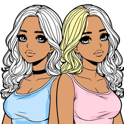 realistic twin sisters