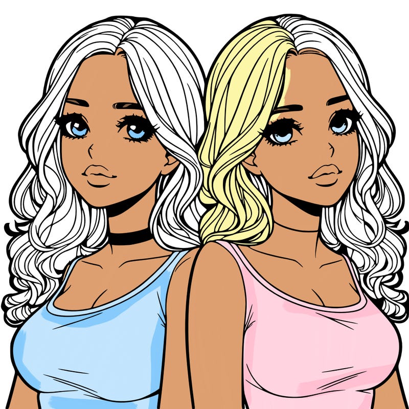 realistic twin sisters