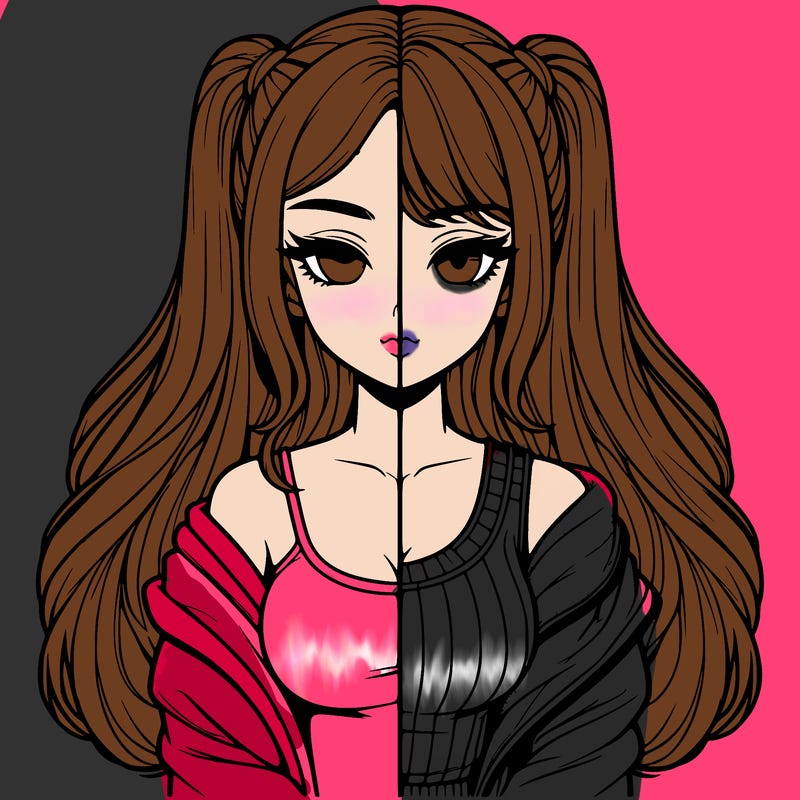 realistic girl split