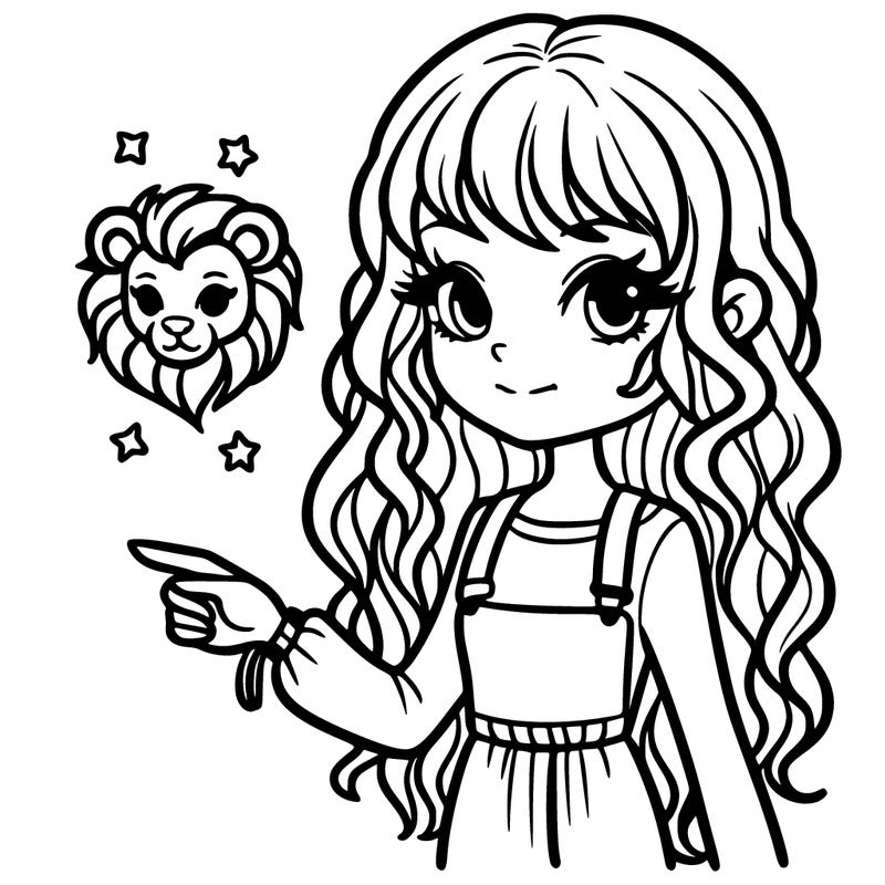 leo zodiac girl young