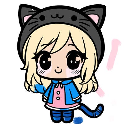 girl in a cat costume