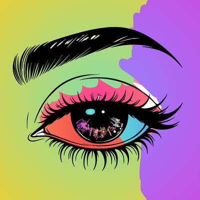 eye closed realistic