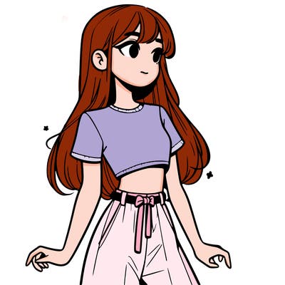 girl in a cute crop top