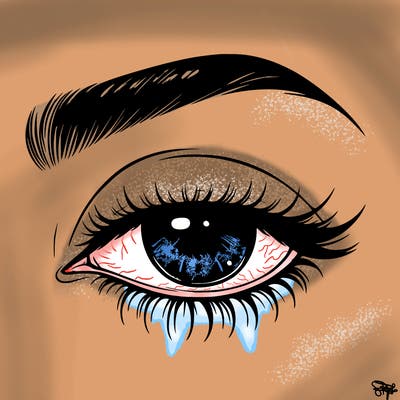 eye closed realistic