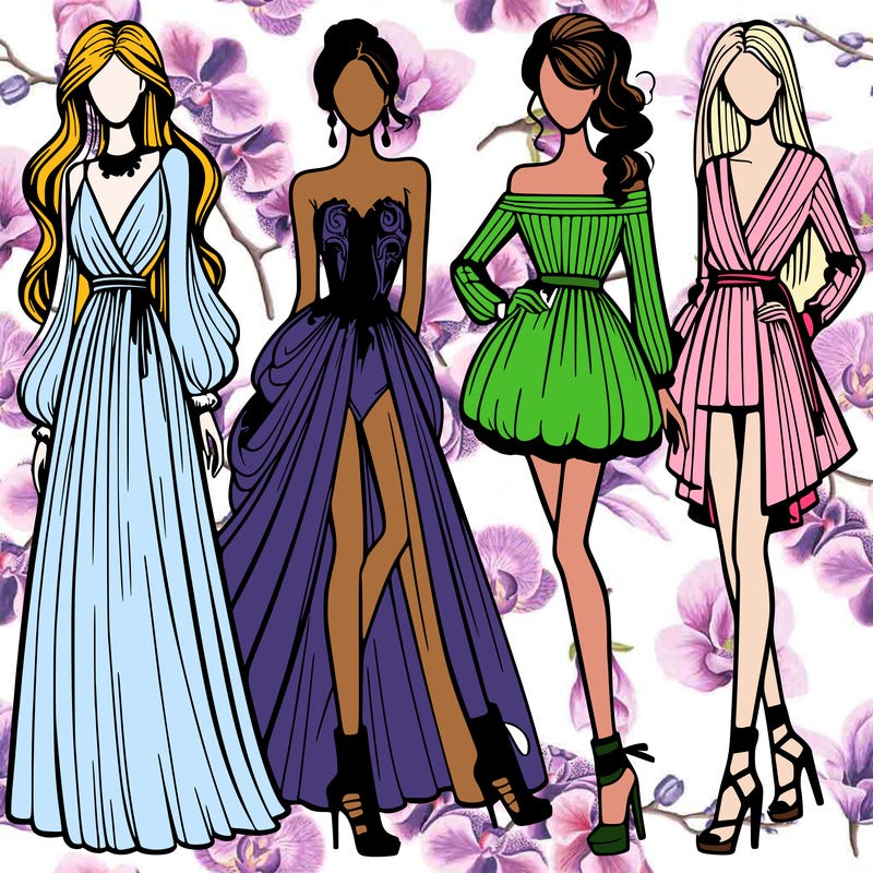 fashion models dresses