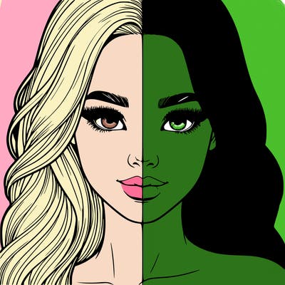 realistic pretty girl