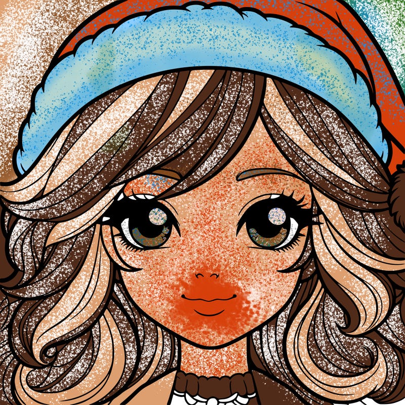 realistic christmas girl