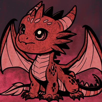 fierce baby night dragon