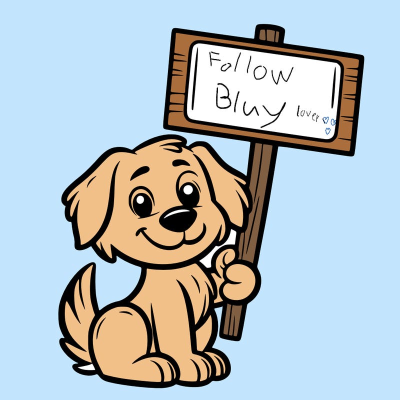 a dog holding the sign