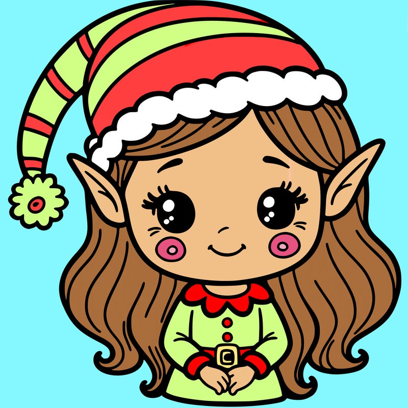 christmas elf girl