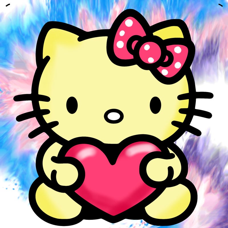 hello kitty with heart