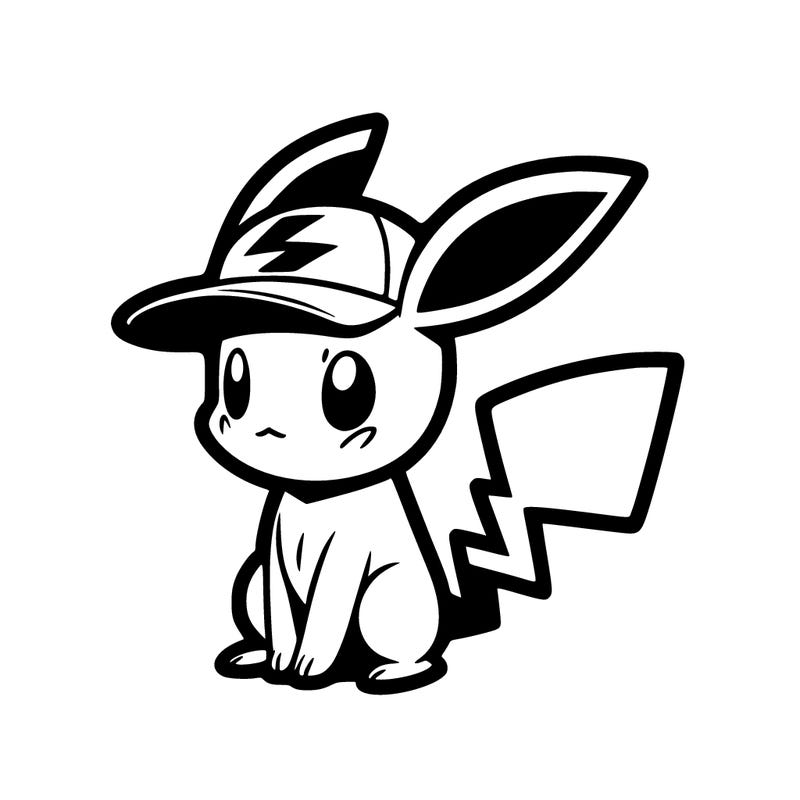 pikachu wearing ash’s hat