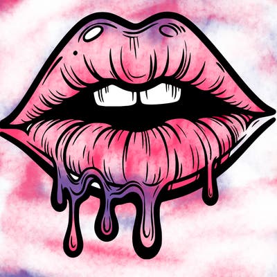lips that look realistic and drip