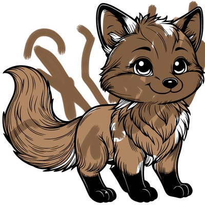 realistic fox