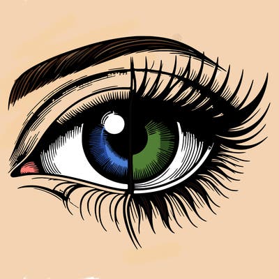 realistic eye split