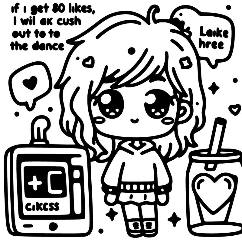 it says if i get 80likes i will ask my crush out to the dance