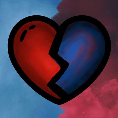 a blank heart