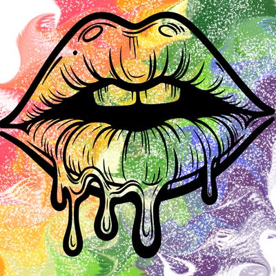 lips that look realistic and drip