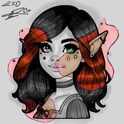 realistic halloween elf girl