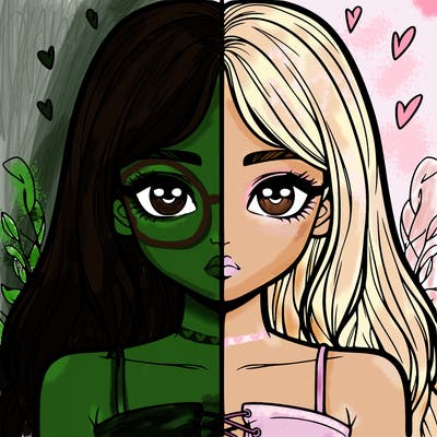 realistic girl split