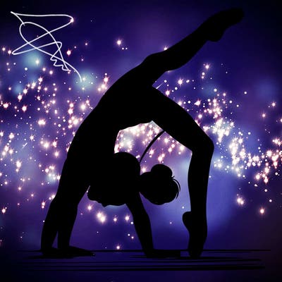 girl doing gymnastics