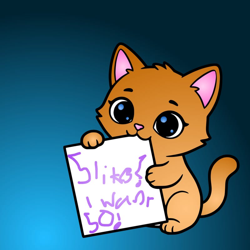 a small cat with a blank sheet of paper in its hand. the cat is sooooooo cute!