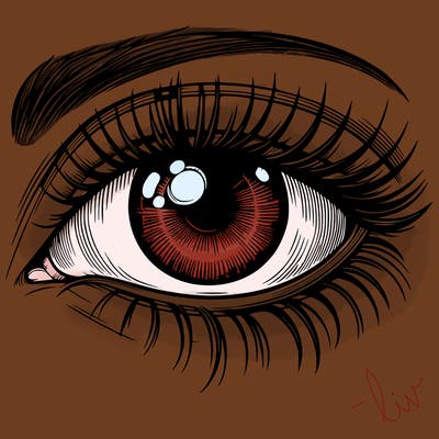 an realistic eye