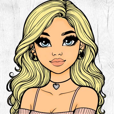 realistic pretty girl