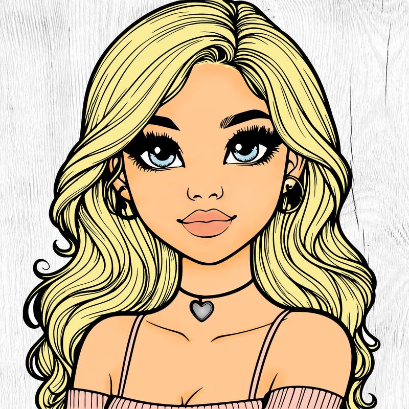 realistic pretty girl