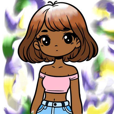girl in a cute crop top