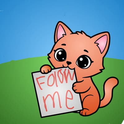 a small cat with a blank sheet of paper in its hand. the cat is sooooooo cute!