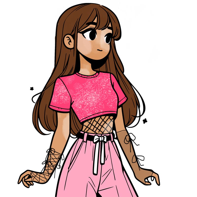 girl in a cute crop top