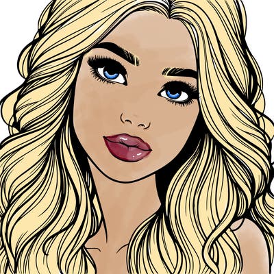 beautiful realistic girl