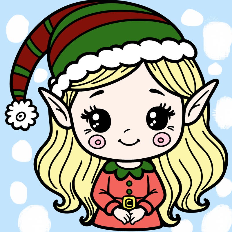 christmas elf girl