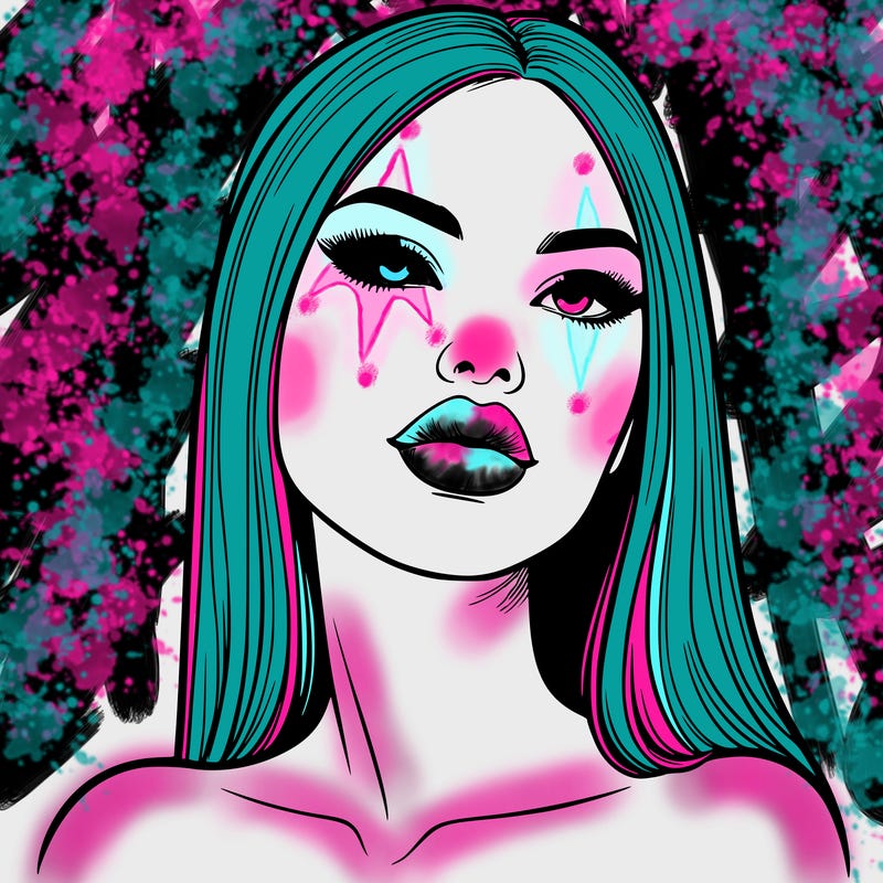 realistic woman with full lips