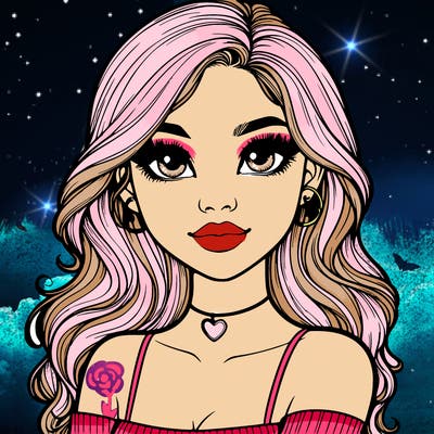 realistic pretty girl