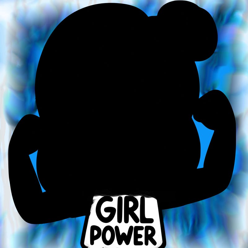 girl with girl power shirt