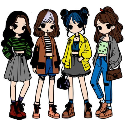 girls with fashion