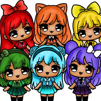 group of kawii girls