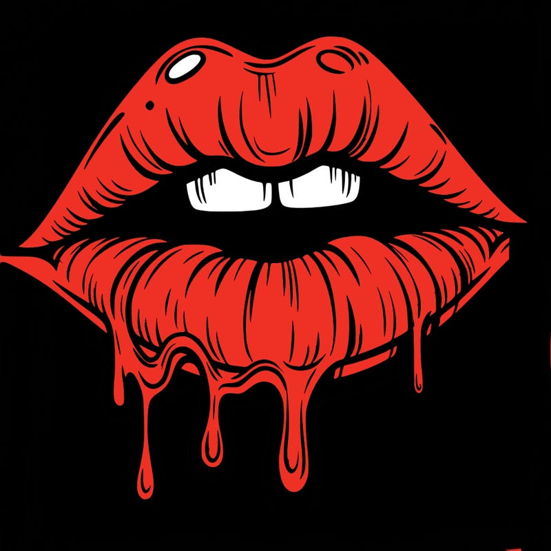 lips that look realistic and drip