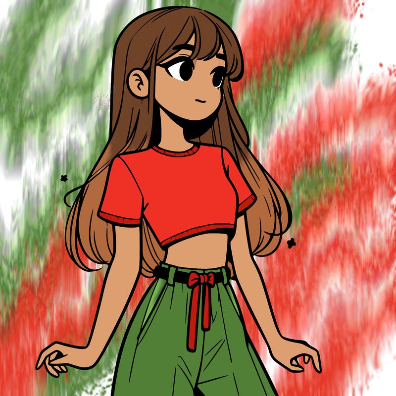 girl in a cute crop top